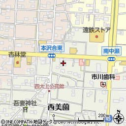 静岡県浜松市浜名区西美薗2520周辺の地図