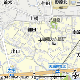 愛知県蒲郡市形原町細田1-15周辺の地図