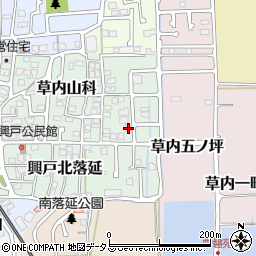 京都府京田辺市草内山科43-7周辺の地図