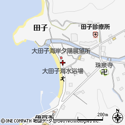 大田子海岸公衆トイレ周辺の地図