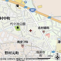 大阪府枚方市野村中町28-6周辺の地図