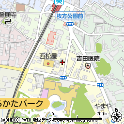 大阪府枚方市伊加賀南町2-34周辺の地図