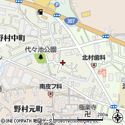 大阪府枚方市野村中町28周辺の地図