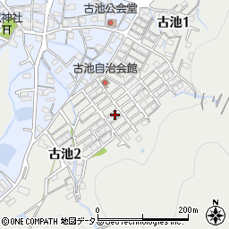 兵庫県相生市古池2丁目2周辺の地図