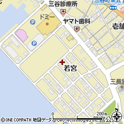 愛知県蒲郡市三谷町若宮125周辺の地図