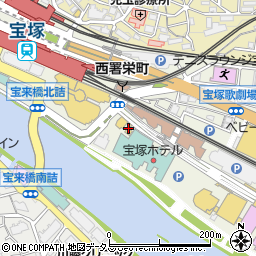 ロッテリア宝塚花の道店周辺の地図
