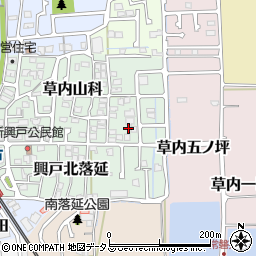 京都府京田辺市草内山科43-6周辺の地図