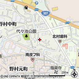 大阪府枚方市野村中町28-10周辺の地図