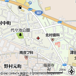 大阪府枚方市野村中町28-3周辺の地図