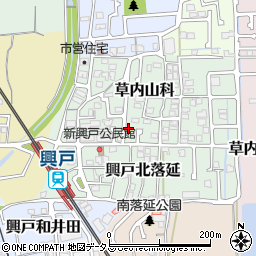 京都府京田辺市草内山科22-8周辺の地図