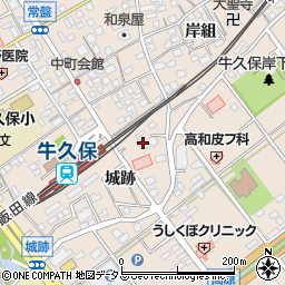 愛知県豊川市牛久保町城跡55周辺の地図