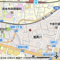 宝塚市社会福祉協議会ふれあいあさひ周辺の地図