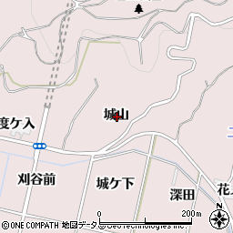 愛知県西尾市吉良町饗庭城山周辺の地図