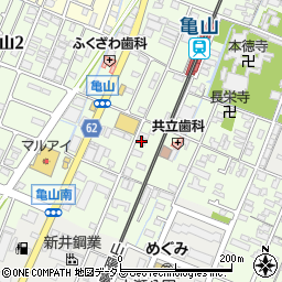 兵庫県姫路市亀山218周辺の地図