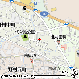 大阪府枚方市野村中町28-9周辺の地図