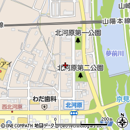 兵庫県姫路市広畑区北河原町57周辺の地図