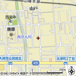 兵庫県姫路市勝原区山戸185周辺の地図