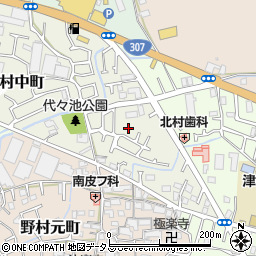 大阪府枚方市野村中町28-7周辺の地図