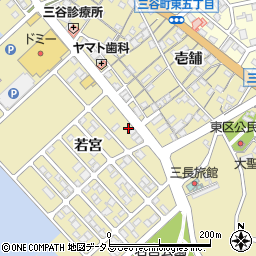 愛知県蒲郡市三谷町若宮106周辺の地図