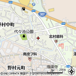 大阪府枚方市野村中町28-8周辺の地図