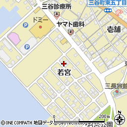 愛知県蒲郡市三谷町若宮120周辺の地図