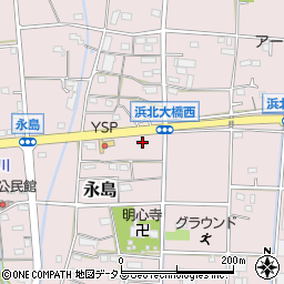 静岡県浜松市浜名区永島877周辺の地図