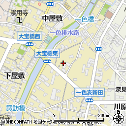 愛知県西尾市一色町一色亥新田周辺の地図
