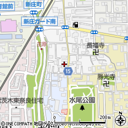 八尾茨木線周辺の地図