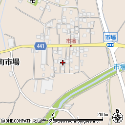 兵庫県たつの市揖保川町市場203周辺の地図