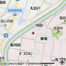 愛知県西尾市吉良町饗庭子コロビ3周辺の地図
