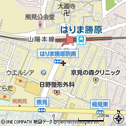 兵庫県姫路市勝原区熊見周辺の地図