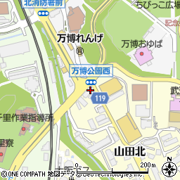 サイクルベースあさひ　千里山田店周辺の地図