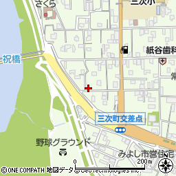 広島県三次市三次町1337周辺の地図