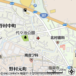 大阪府枚方市野村中町28-11周辺の地図