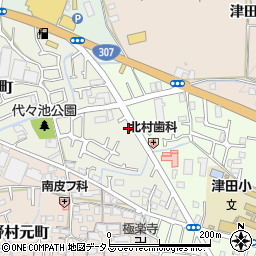 大阪府枚方市野村中町36-14周辺の地図