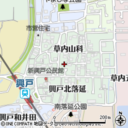 京都府京田辺市草内山科25周辺の地図