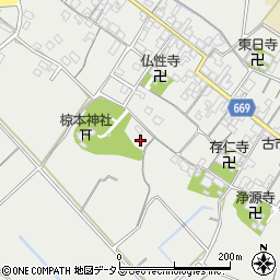 三重県津市芸濃町椋本351周辺の地図