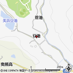 愛知県知多郡美浜町布土豆池周辺の地図