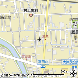 兵庫県姫路市勝原区宮田165周辺の地図