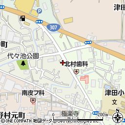 大阪府枚方市野村中町36-13周辺の地図