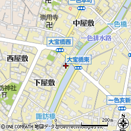 愛知県西尾市一色町一色下屋敷36周辺の地図