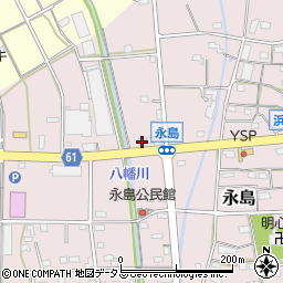 静岡県浜松市浜名区永島1253周辺の地図