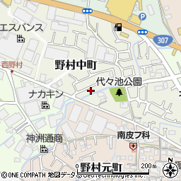 大阪府枚方市野村中町25-7周辺の地図