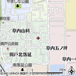 京都府京田辺市草内山科44周辺の地図