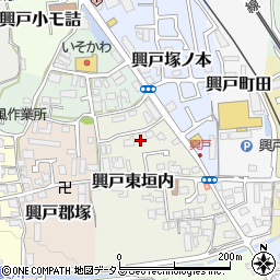 京都府京田辺市興戸東垣内21-4周辺の地図