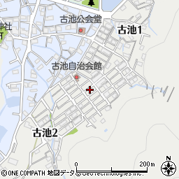 兵庫県相生市古池周辺の地図