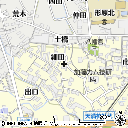 愛知県蒲郡市形原町細田27周辺の地図