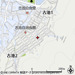 兵庫県相生市古池1丁目2周辺の地図