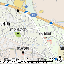 中西倉庫周辺の地図