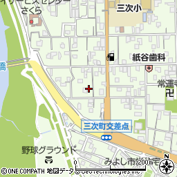 広島県三次市三次町1338-10周辺の地図